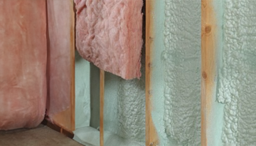 Foam spray and BIBS Hybrid Insulation