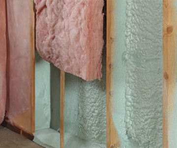 Foam spray and BIBS Hybrid Insulation